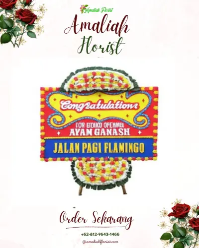 Bunga Papan Congratulation di Nyalembeng